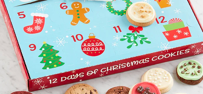 2022 Cheryl’s Cookie Advent Calendars: Gourmet Holiday Cookies!