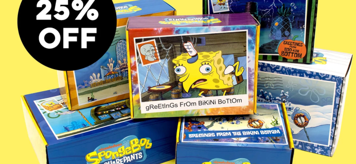 Spongebob Bikini Bottom Box Cyber Monday Deal: All Subscriptions 25% Off!