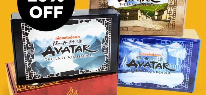 Avatar: The Last Airbender Box Cyber Monday Sale: 25% Off All Subscriptions!