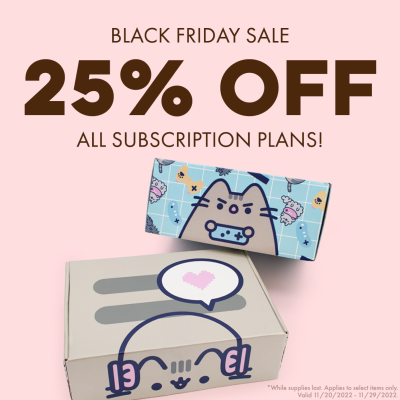 Pusheen Box Cyber Monday Coupon: 25% Off Any Subscription!