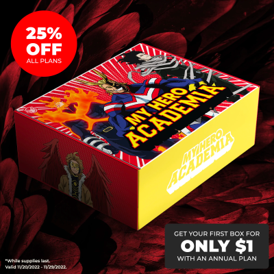 My Hero Academia Box Cyber Monday: 25% Off All Subscriptions!