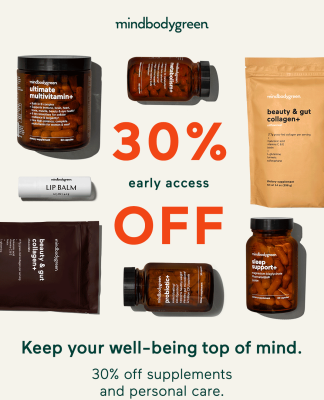 mindbodygreen Cyber Monday Deal: 30% Off Supplements & Personal Care!