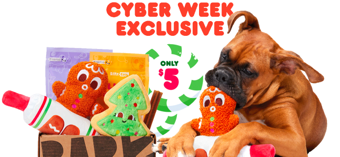 Barkbox Cyber Monday Sale: $5 Box of Toys & Treats For Dogs!