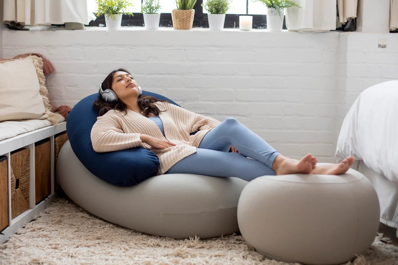 grey electric recliner chair