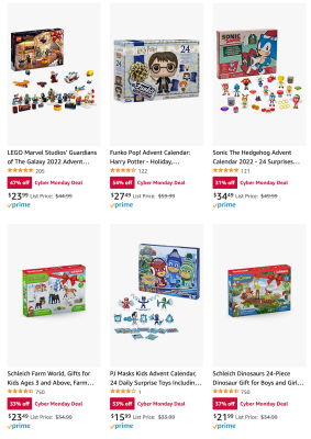 Amazon Cyber Monday Advent Calendar Deal: Save up to 52% Off!