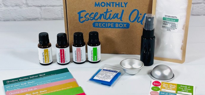 Simply Earth Essential Oil Box December 2022 Review – BEAUTY!