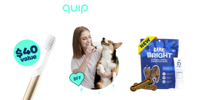 Bark Bright Coupon: FREE Quip Electric Toothbrush With Dog Dental Kit Subscription!