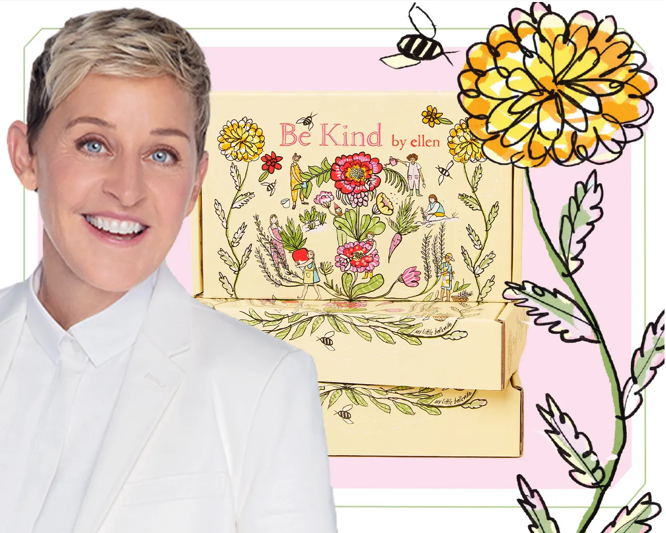 Ellen DeGeneres on X: Spring has sprung, and so has my BE KIND.  Subscription box! The Spring box is filled with goodies that not only bring  joy to your life but also