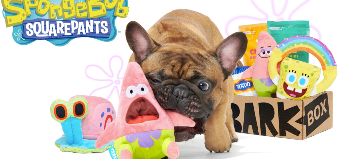 BarkBox Deal: Start Your First Box of Toys and Treats for Dogs With The SpongeBob SquarePants Collection!