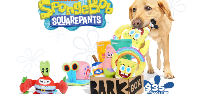 BarkBox & Super Chewer Coupon: Double Your First Box for FREE + SpongeBob SquarePants Box!