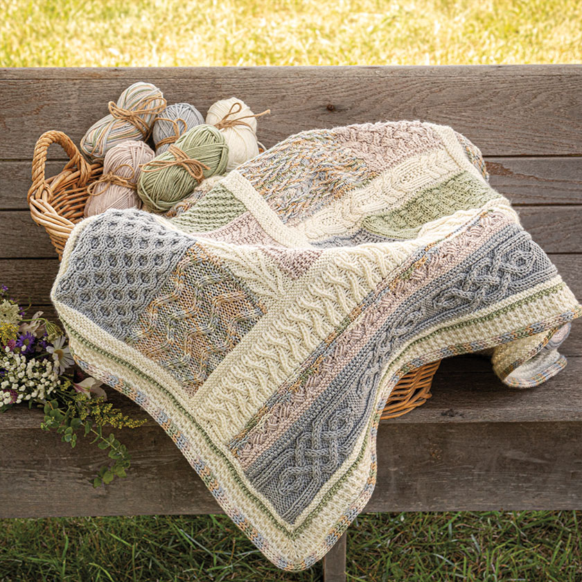 Irish knit hotsell baby blanket pattern