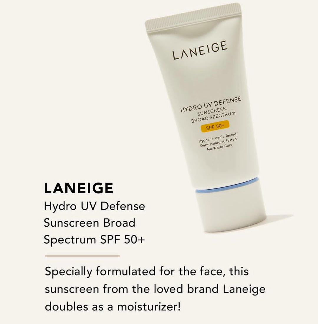 Laneige Hydro UV Defense Sunscreen Broad Spectrum SPF 50+