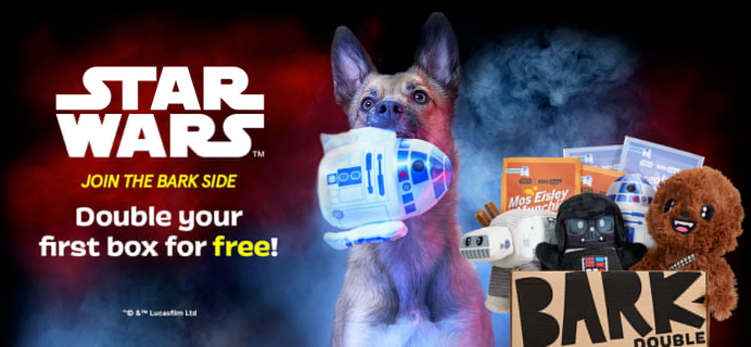 BarkBox & Super Chewer Coupon: Double Your First Box for FREE + Star Wars Box!