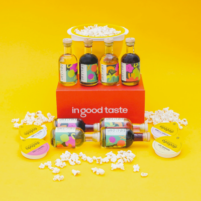 In Good Taste Wines Mother’s Day Gift Idea: Wine + Popcorn Pairing Kit!