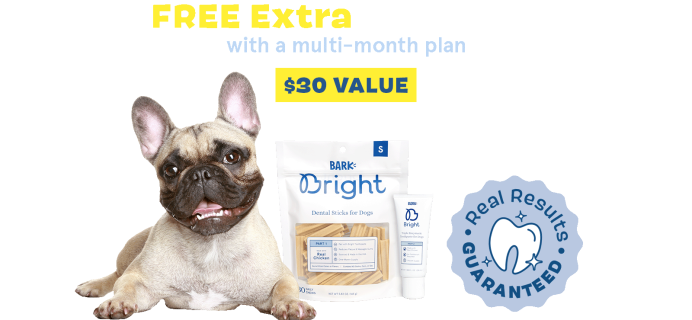 Bark Bright Coupon: FREE Extra Month of Dog Dental Kit!