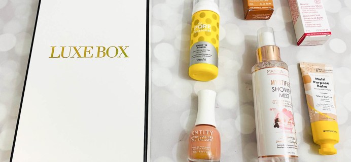 Luxe Box Spring 2023 Subscription Box Review: Self-Care & Skincare Discoveries