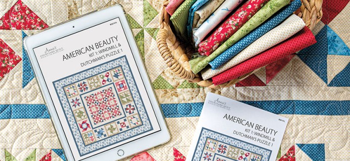 Annie’s Courtyard Quilt Block-of-the-Month Club Black Friday Deal: Get 75% Off Your First Month’s Box of Quilting!