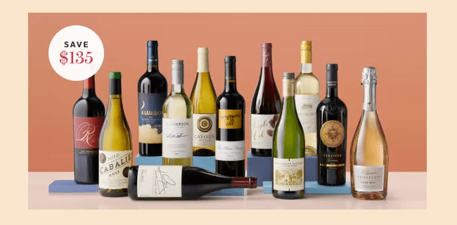 WSJ Wine Coupon: First Box of 12 Wines For Only $69.99 + Bonus Gifts!