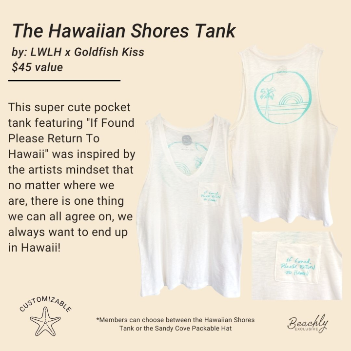 Hawaiian Shores Tank by LWLH x Goldfish Kiss *Beachly Exclusive*