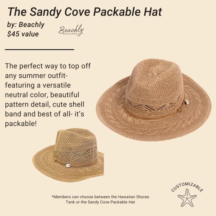 Sandy Cove Packable Straw Hat by Beachly *Beachly Exclusive*