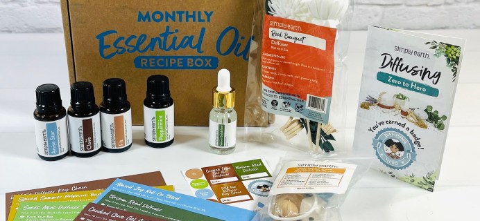 Simply Earth Essential Oil Box June 2023 Review – Diffusing!