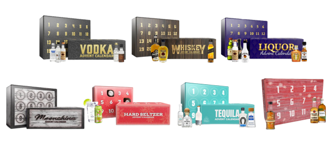 2023 Give Them Beer Liquor Advent Calendars: Premium Whiskey, Tequila, Vodka, Rum, and More!