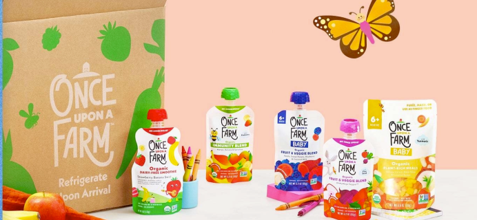 Once Upon a Farm Coupon: Get 30% Off On First Organic Baby & Toddler Food Box!