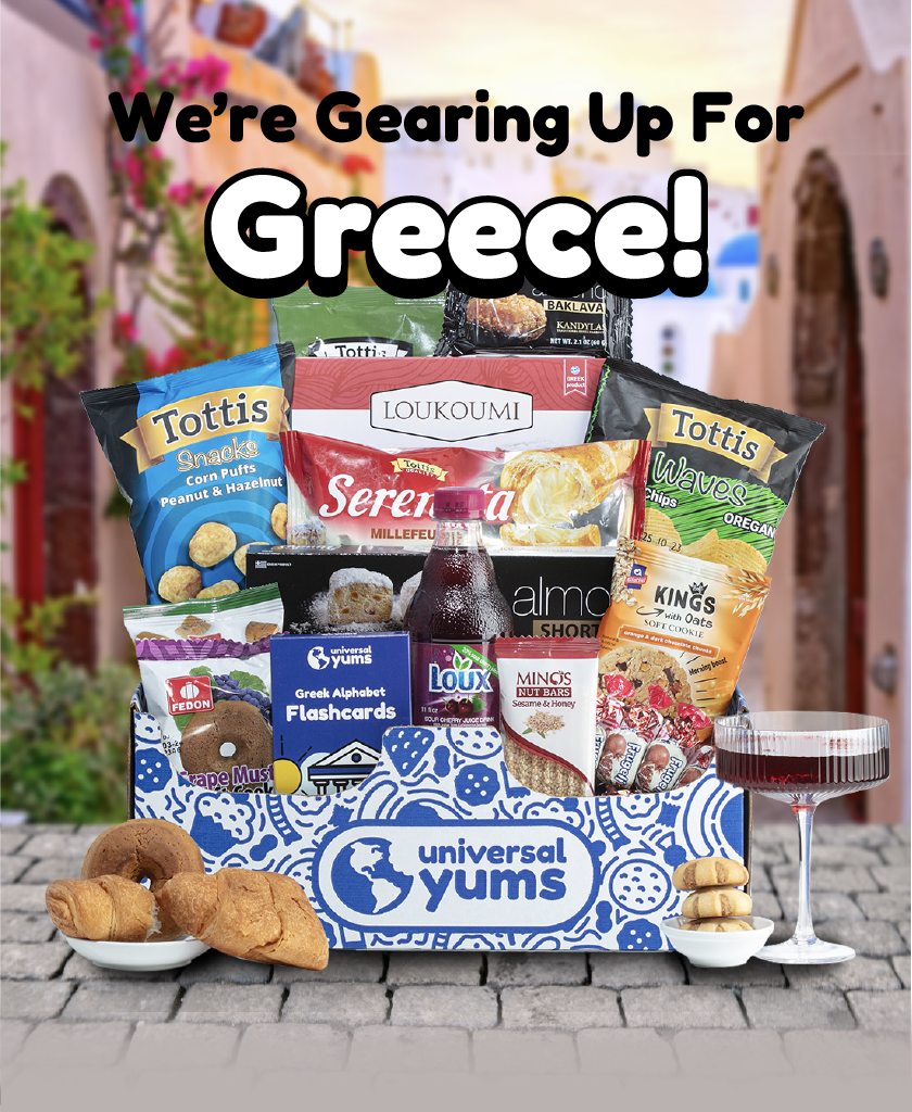 Universal Yums August 2023 Spoilers Greece! Hello Subscription