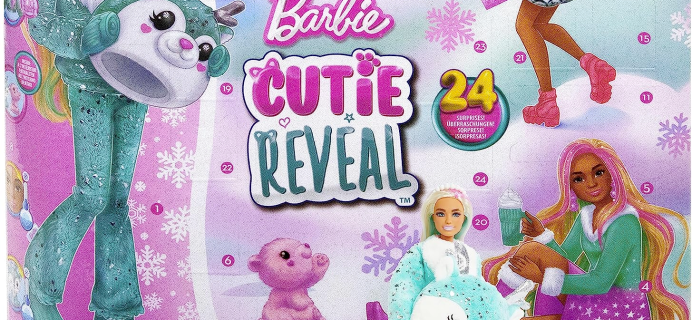 2023 Barbie Cutie Reveal Advent Calendar: Sparkly Barbie!