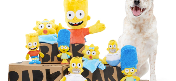 BarkBox & Super Chewer Coupon: Double Your First Box for FREE + The Simpsons Special Edition Box!