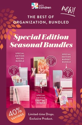 Erin Condren Launches New Special Edition Seasonal Bundles: Cozy, Recipe, and Budget Bundles Available Now!