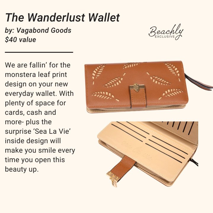Beachly Fall 2023 Spoilers The Wanderlust Wallet by: Vagabond Goods *Beachly Exclusive