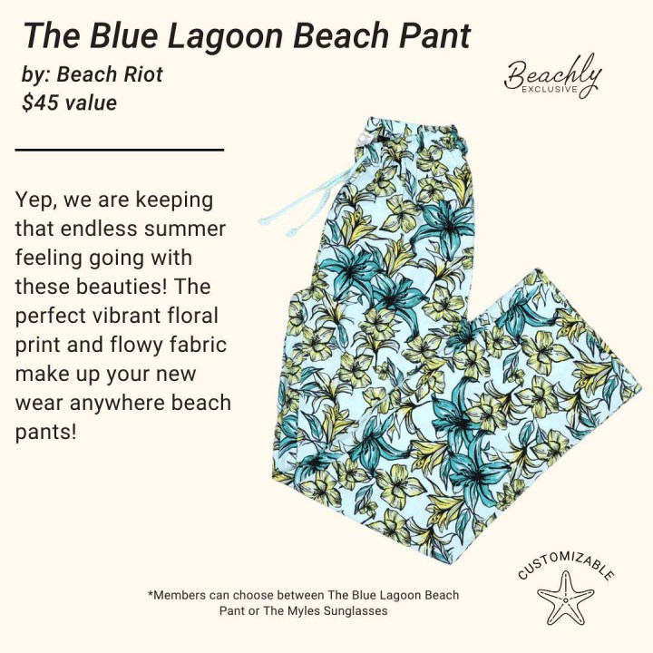 Beachly Fall 2023 Spoilers The Blue Lagoon Beach Pant by: Beach Riot *Beachly Exclusive*