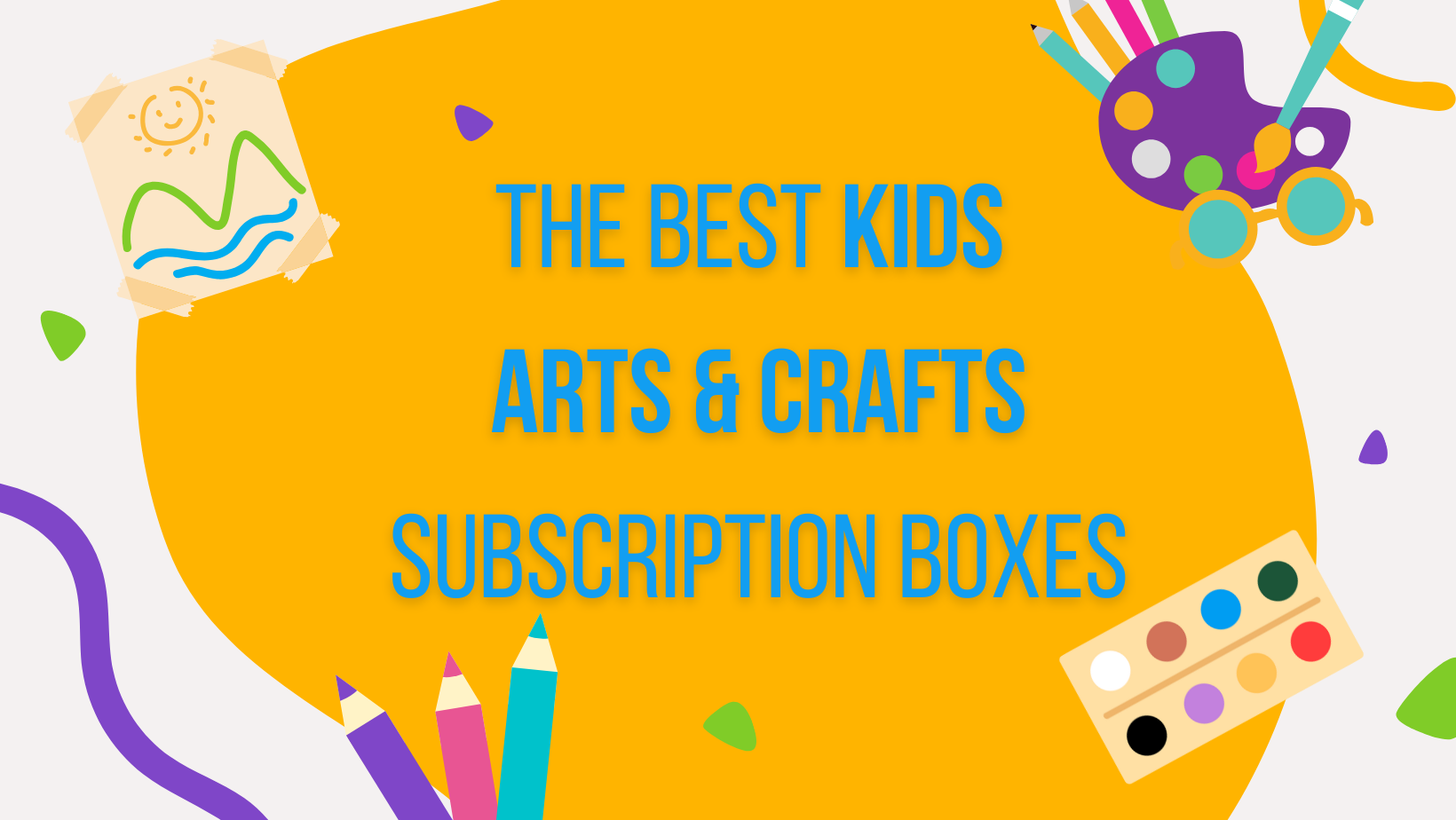 3 Months of Kids Art Boxes - Family Size – Outside The Box Creation