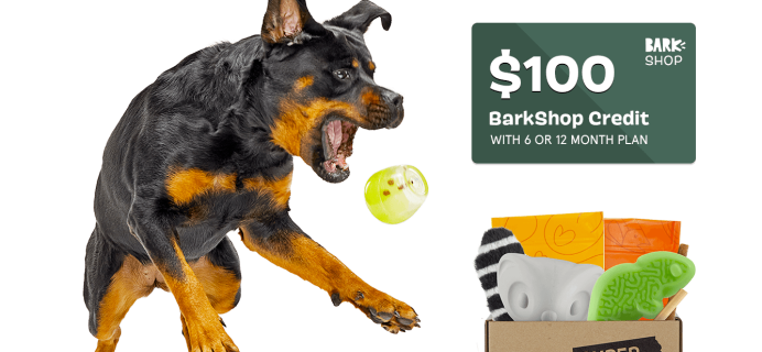 BarkBox & Super Chewer Deal: Get $100 BarkShop Credit With 6+ Month Plans!