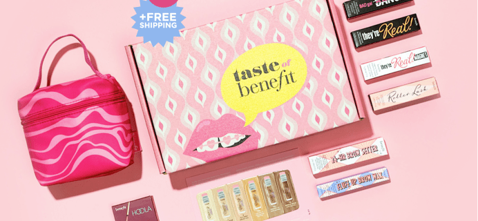 2023 Benefit Cosmetics Taste of Benefit Sampler: Curated Box of Benefit Bestsellers!