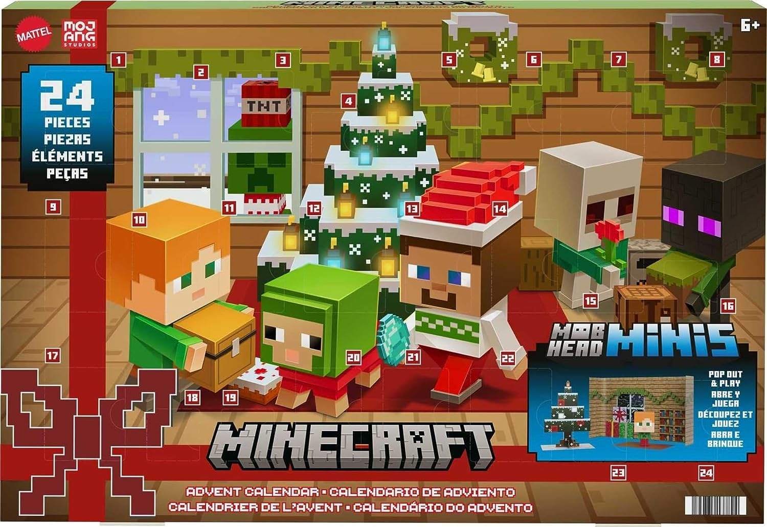 Minecraft 2023 Advent Calendar: Featuring Mob Head Minis! - Hello  Subscription