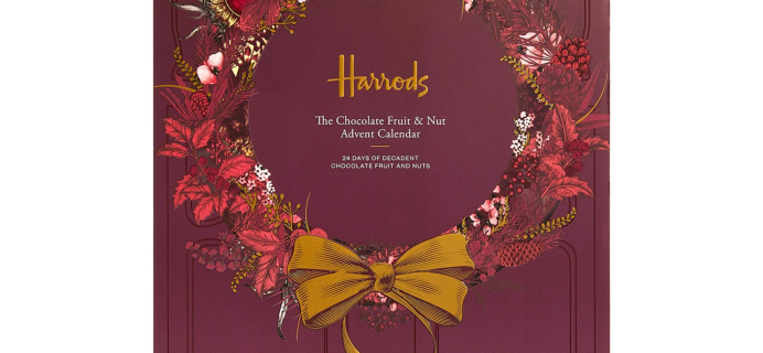 2023 Harrods Chocolate Advent Calendar: 24 Decadent Chocolate Fruit and Nuts!