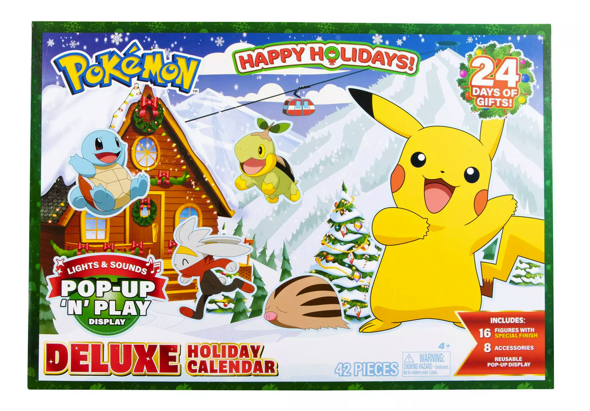 2023 Pokemon Deluxe Advent Calendar: Featuring Holiday Pikachu Figure! -  Hello Subscription