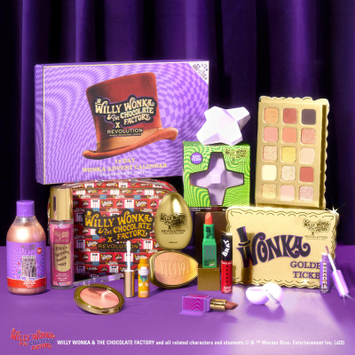 Revolution x Willy Wonka & The Chocolate Factory Beauty Advent Calendar Full Spoilers: 12 Fun and Colorful Surprises!