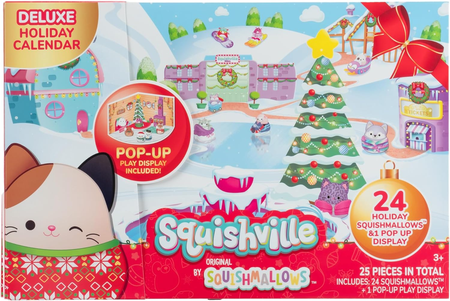 2023 Squishville by The Original Squishmallows Advent Calendar: 24  Squishmallows + Pop Up Display! - Hello Subscription