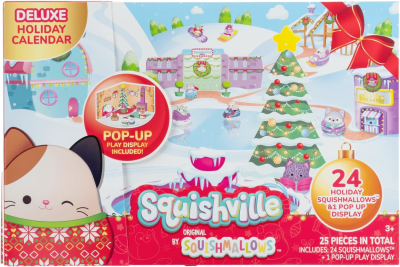 2023 Squishville by The Original Squishmallows Advent Calendar: 24 Squishmallows + Pop Up Display!