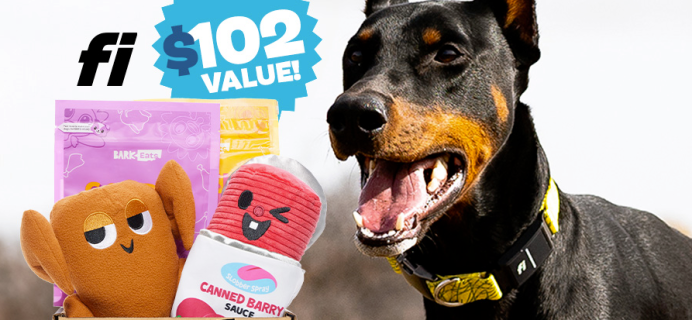 BarkBox & Super Chewer Deal: FREE Fi Collar + 6 Months of FREE GPS With First Box of Treats and Toys for Dogs!