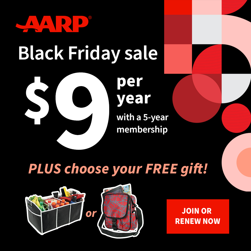 AARP Black Friday Sale Just 9 For Annual Membership + FREE Gift With