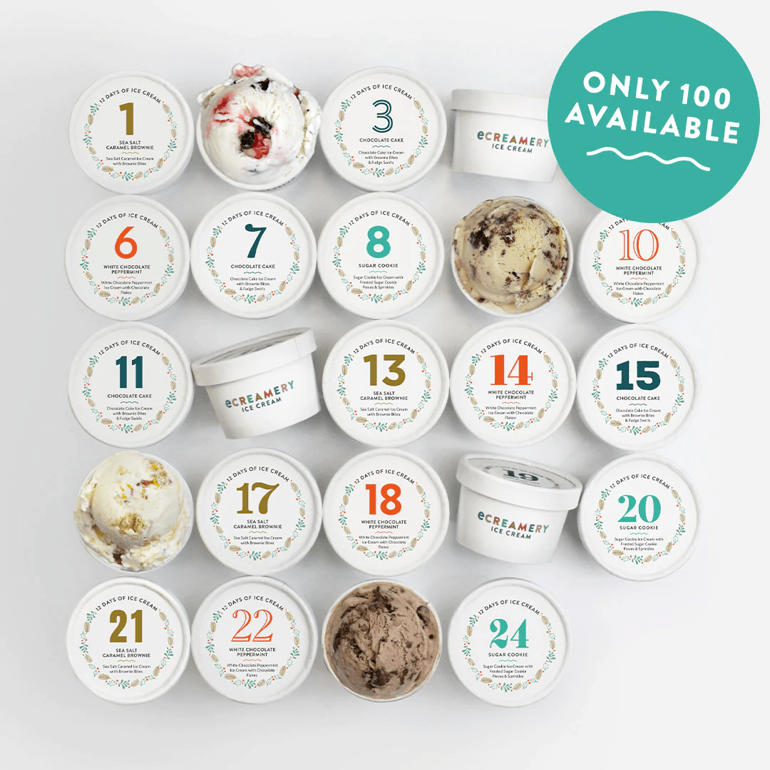 eCreamery Ice Cream Advent Calendar 24 Days Of Ice Cream! Hello