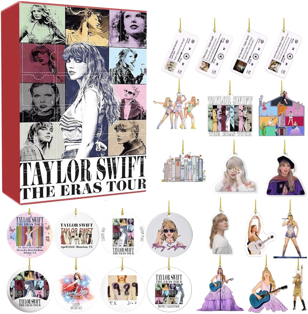 2023 Taylor Swift Advent Calendars: The Eras Tour Bracelet Charms Keychain and More Hello