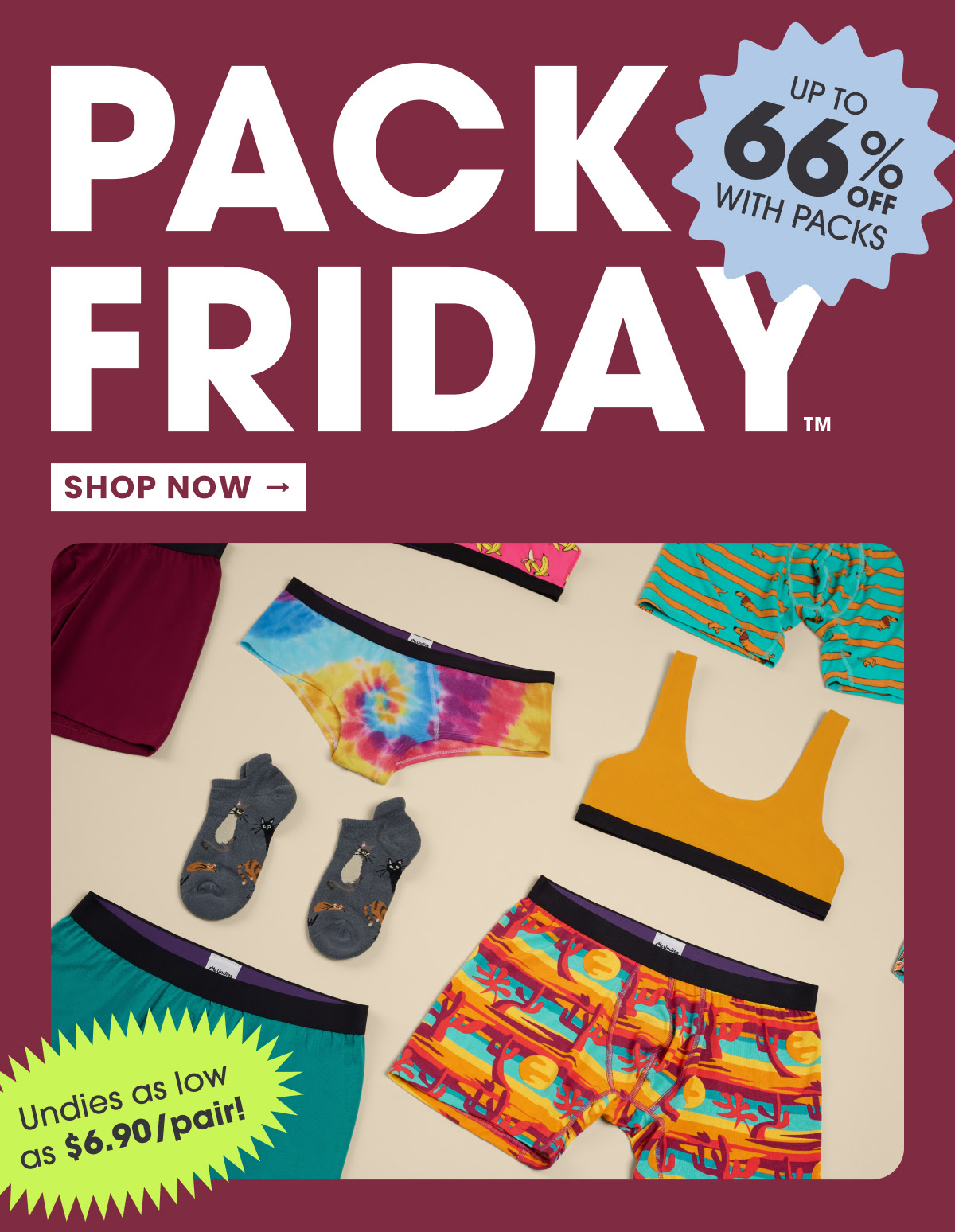 MeUndies Black Friday Deal: Up to 66% Off on Mystery Packs