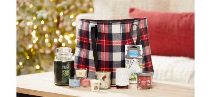2023 Yankee Candle Black Friday Festive Fragrance Tote: Features Favorite Holiday Scents!