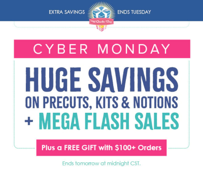 Fat Quarter Shop Cyber Monday Deal: Huge Savings On Craft Kits + FREE  Bonnie & Camille Quilt Bee Book With $100+ Orders!