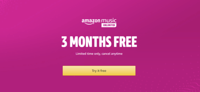 Amazon Music Unlimited Deal: 3 Months FREE Music Streaming!